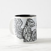 A Griffin Tweekleurige Koffiemok (Voorkant links)