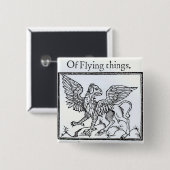 A Griffin Vierkante Button 5,1 Cm (Voorkant /achterkant)