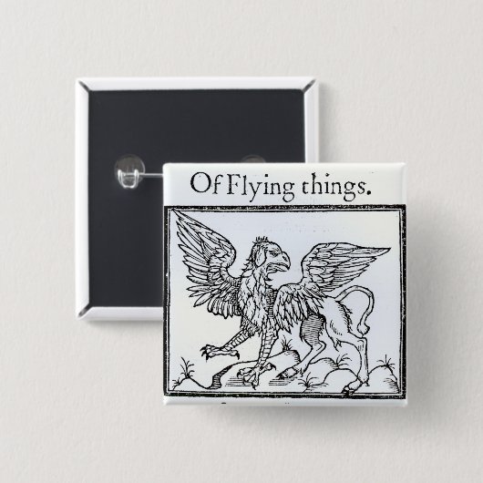 A Griffin Vierkante Button 5,1 Cm (Voorkant /achterkant)