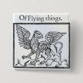 A Griffin Vierkante Button 5,1 Cm (Voorkant)