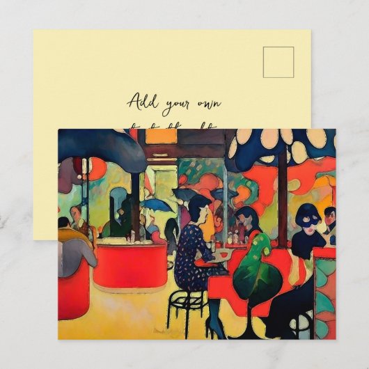 A Groovy Cafe Briefkaart (Voorkant / Achterkant)