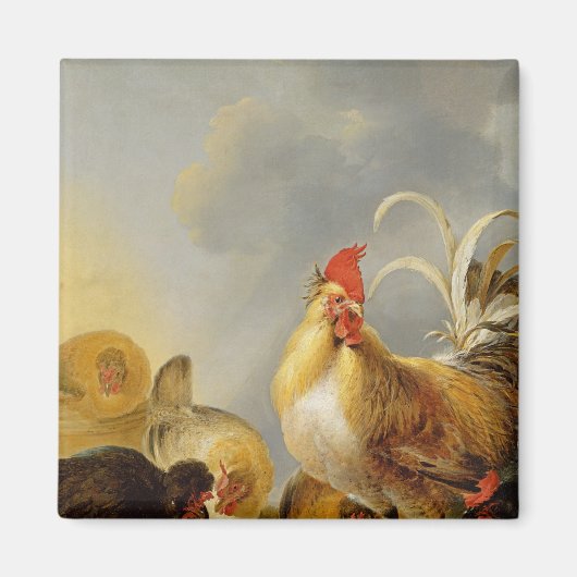 A Group of Farmyard Fowl, 1643 Magneet (Voorkant)