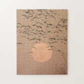 A group of migratory snow geese legpuzzel (Verticaal)