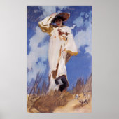 A Gust of Wind by John Singer Sargent Poster (Voorkant)