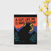 A Guy Like Me Is Hard To Find Bigfoot Sasquatch Fu Kaart (Gele Bloem)
