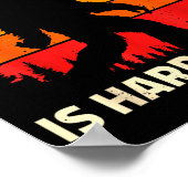 A Guy Like Me Is Hard To Forest Find Funny Bigfoot Poster (Hoek)