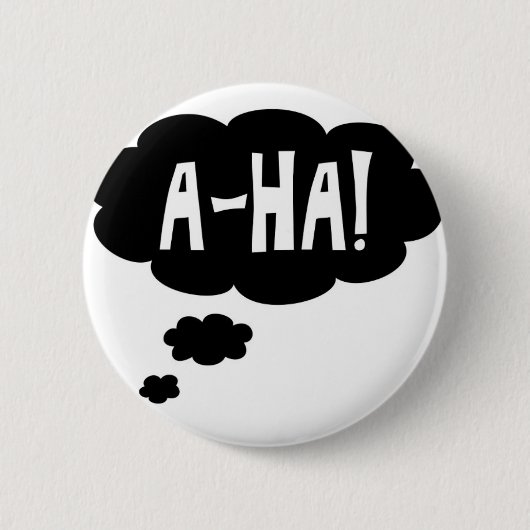 A-ha, het Eureka moment Ronde Button 5,7 Cm (Voorkant)