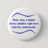 A Haiku Ronde Button 5,7 Cm (Voorkant)