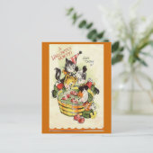 "A Halloween Howdy"  Halloween-kaart Briefkaart (Staand voorkant)