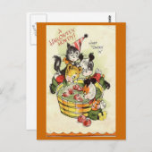 "A Halloween Howdy"  Halloween-kaart Briefkaart (Voorkant / Achterkant)