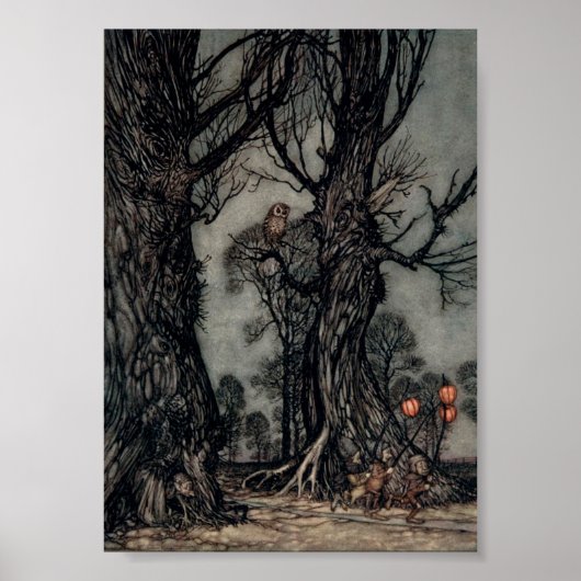 "A Halloween Hunt" afbeelding 5 x 7 op canvas Poster (Voorkant)