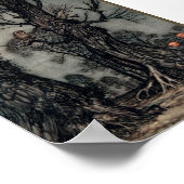 "A Halloween Hunt" afbeelding 5 x 7 op canvas Poster (Hoek)