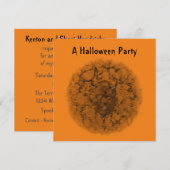 "A Halloween Party" - Phantom Devil Dark Sepia Kaart (Voorkant / Achterkant)