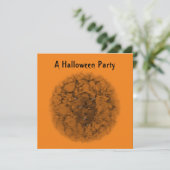 "A Halloween Party" - Phantom Devil Dark Sepia Kaart (Staand voorkant)