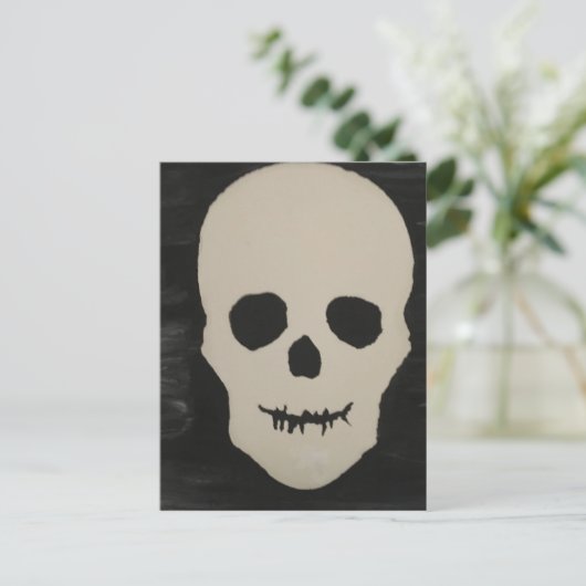 A Halloween Skull Briefkaart (Staand voorkant)