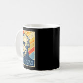 A Ham Alexander Hamilton Retro Grappig Gezegde Man Koffiemok (Voorkant links)