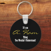 A. Ham-sleutelhanger Sleutelhanger (Voorkant)