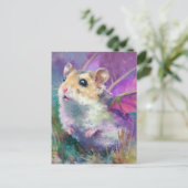 A Hamster Dragon Briefkaart (Staand voorkant)
