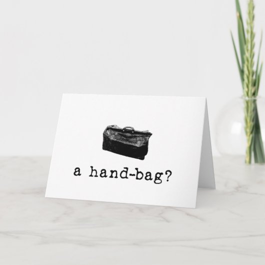 A Handbag? Kaart (Voorkant)