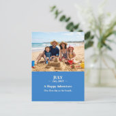 A Happy Adventure July Memory Photo Postcard Briefkaart (Staand voorkant)