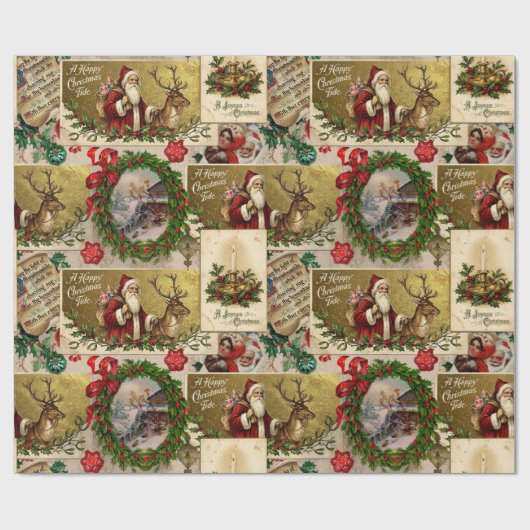 A Happy Christmas Tide Cadeaupapier (Vlak)