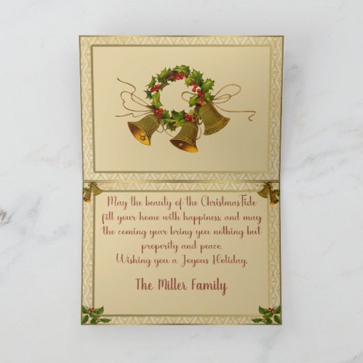 A Happy Christmas Tide Feestdagen Kaart (Binnen)