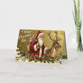 A Happy Christmas Tide Feestdagen Kaart