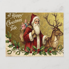 A Happy Christmas Tide Feestdagenkaart