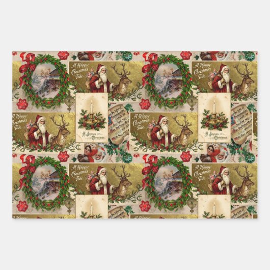 A Happy Christmas Tide Inpakpapier Vel (Voorkant 3)