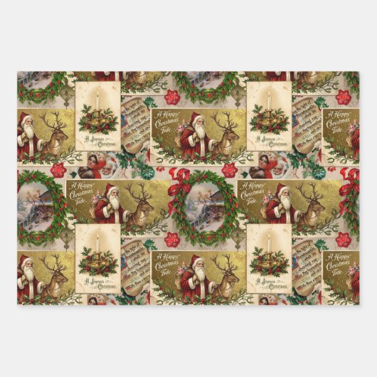 A Happy Christmas Tide Inpakpapier Vel (Voorkant 2)