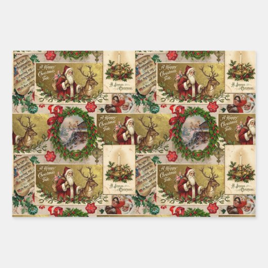 A Happy Christmas Tide Inpakpapier Vel (Voorkant)