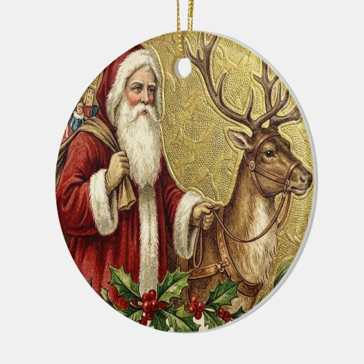 A Happy Christmas Tide Keramisch Ornament (Links)