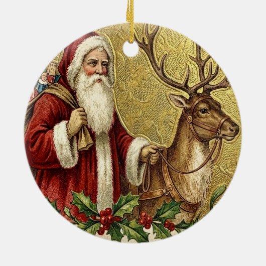 A Happy Christmas Tide Keramisch Ornament (Achterkant)