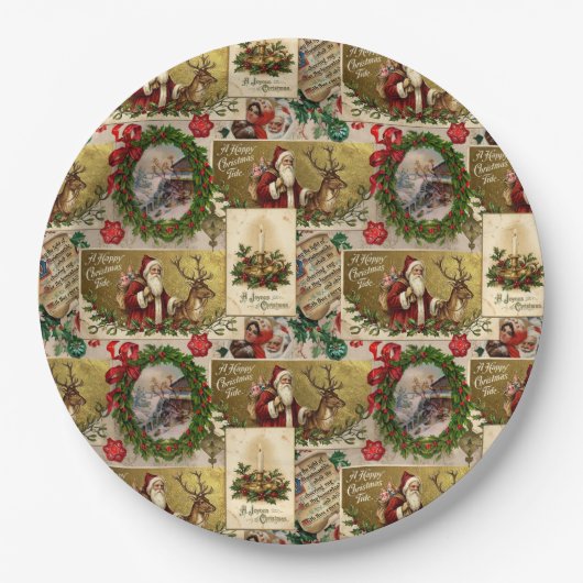 A Happy Christmas Tide Papieren Bordje (Voorkant)