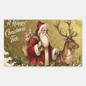 A Happy Christmas Tide Rechthoekige Sticker (Voorkant)
