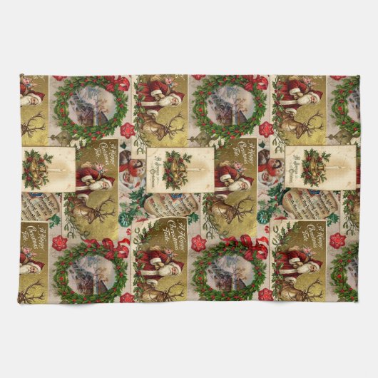 A Happy Christmas Tide Theedoek (Horizontaal)