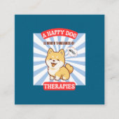 A Happy Dog Cute Dog Card Informatiekaartje (Voorkant)