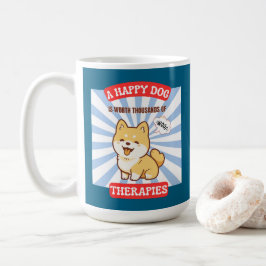 A Happy Dog Shiba cute dog Koffiemok
