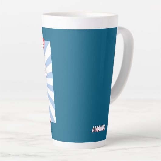 A Happy Dog Shiba cute dog Latte Mok (Rechterhoek)