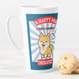 A Happy Dog Shiba cute dog Latte Mok