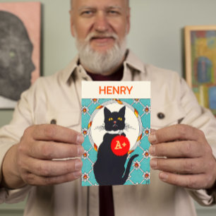 A+ Happy Fathers Day to Worlds Beste Kat Pap Kaart