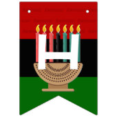 A HAPPY KWANZAA Pan African Vlaggetjes (Derde vlag)