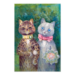 A Happy Pair | Louis Wain | Foto Afdruk