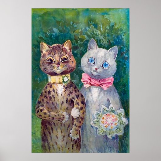 A Happy Pair | Louis Wain | Poster (Voorkant)