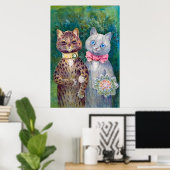 A Happy Pair | Louis Wain | Poster (Thuiskantoor)