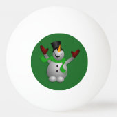A Happy Snowman Pingpongbal (Voorkant)