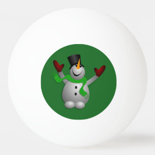 A Happy Snowman Pingpongbal