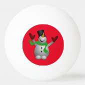 A Happy Snowman Pingpongbal (Achterkant)