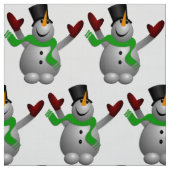 A Happy Snowman Stof (Swatch)