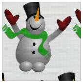 A Happy Snowman Stof (Close Up)